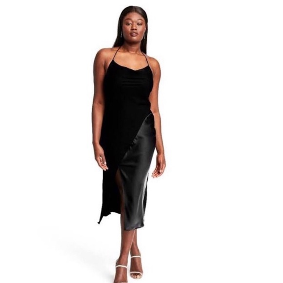 NWT! SOLD OUT STYLE! Flattering Target CUSHNIE Black Slip Dress LIMITED EDITION - Picture 2 of 13